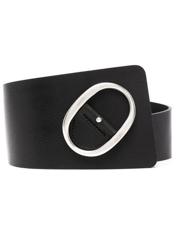 IRO buckle-fastening leather belt in black