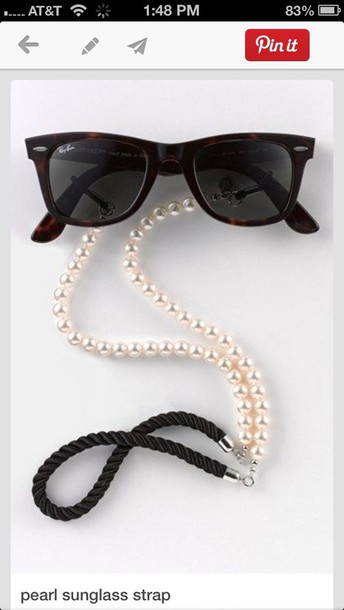 sunglasses pearl sunglass strap