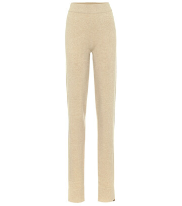 Extreme Cashmere Legs cashmere-blend lounge pants in beige