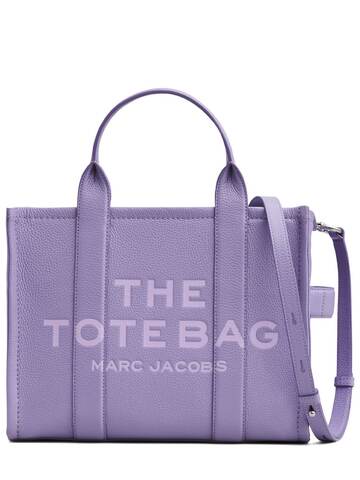 marc jacobs the medium tote leather bag in lavender