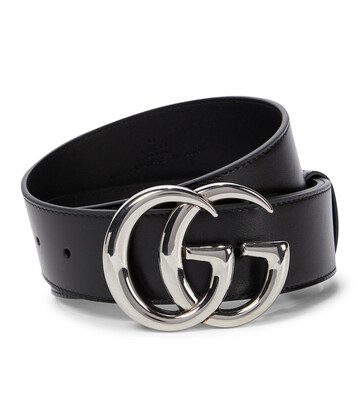 gucci gg marmont leather belt in black