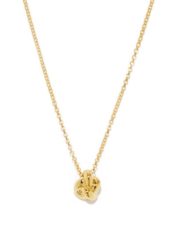 otiumberg - knot long 14kt gold-vermeil necklace - womens - yellow gold