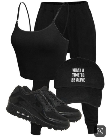 shoes,nike shoes,nike,black,black shoes,joggers,all black everything,black top,outfit idea,outfit,pinterest,tumblr,women,dark