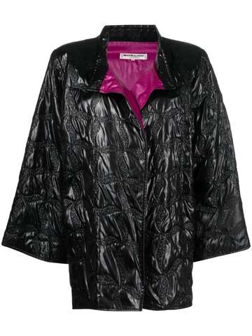 saint laurent pre-owned reversible padded jacket - black
