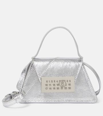 mm6 maison margiela japanese leather tote bag in grey