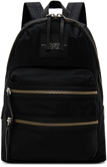marc jacobs black 'the biker nylon large' backpack