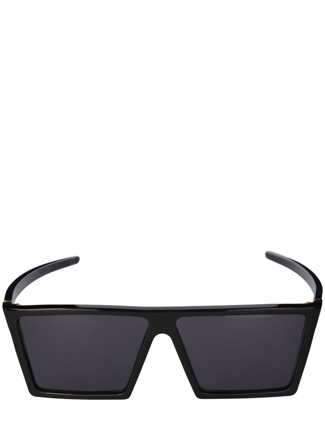 RETROSUPERFUTURE W Squared Acetate Sunglasses in black / grey