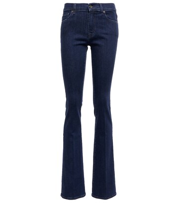 7 For All Mankind Soho low-rise bootcut jeans in blue