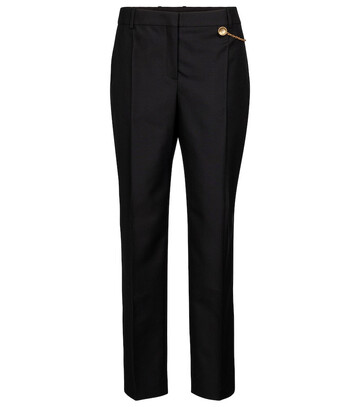 Givenchy Chain-trimmed wool cigarette pants in black