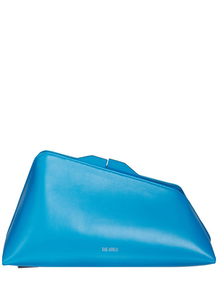 THE ATTICO Medium 8.30 Pm Leather Clutch Bag in turquoise