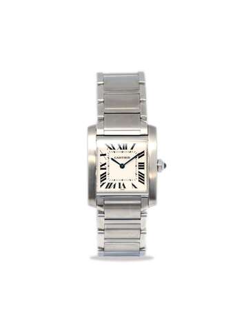 cartier 1990/2000s pre-owned tank mm 25mm - silver