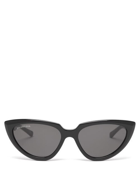 Balenciaga - Tip Cat-eye Acetate Sunglasses - Womens - Black