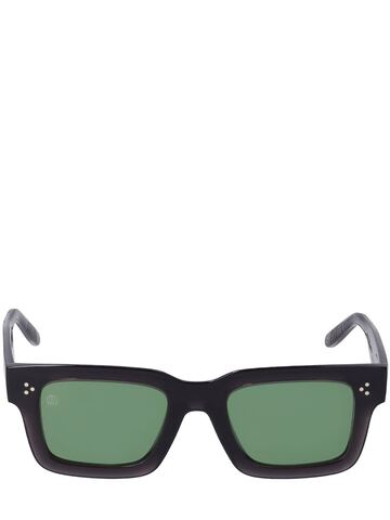 OTTOMILA Stinger Tuxedo Acetate Sunglasses in black / green