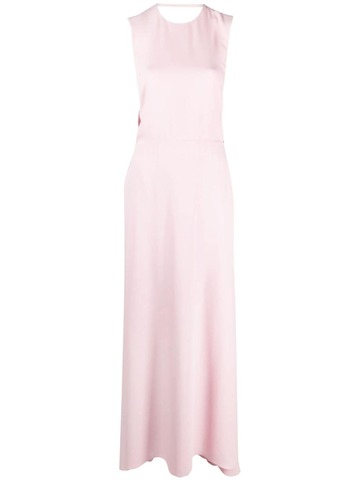 valentino garavani bow-embellished silk gown - pink