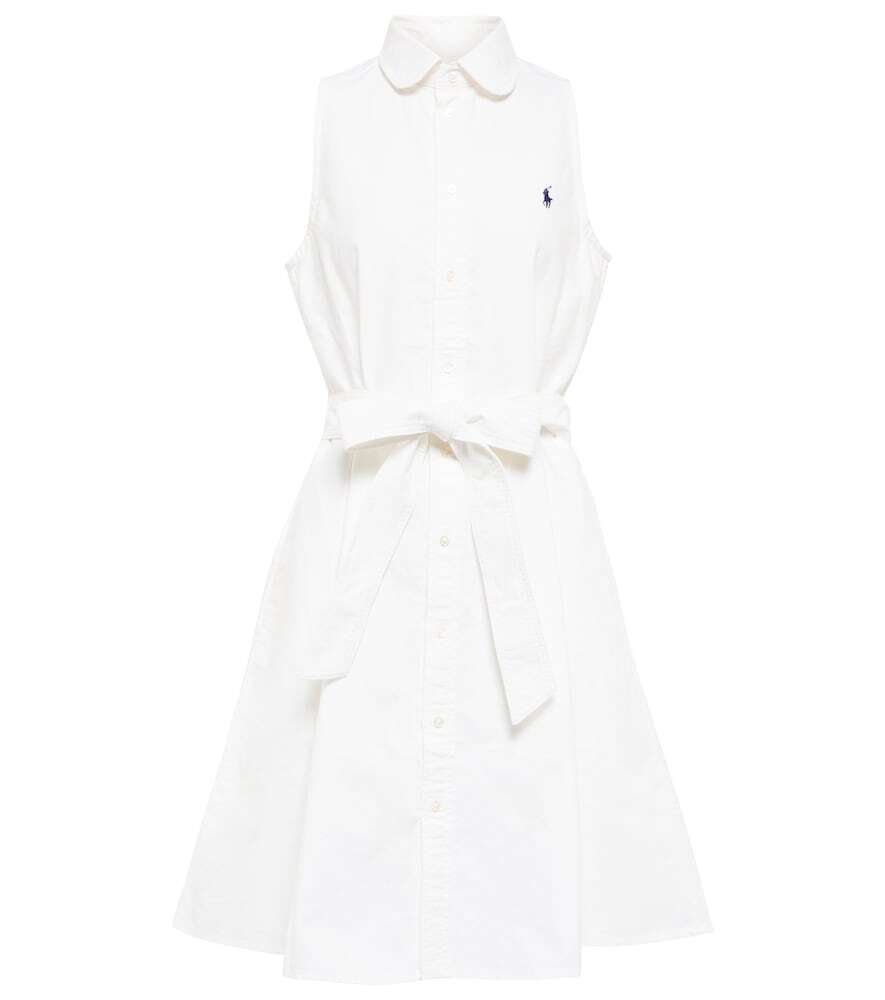 Polo Ralph Lauren Cotton poplin minidress in white