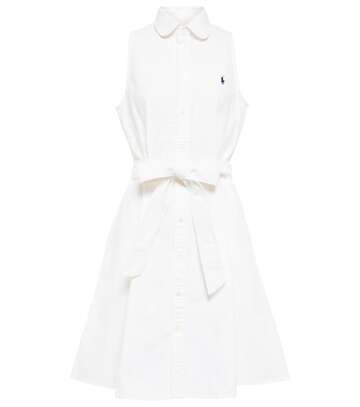 Polo Ralph Lauren Cotton poplin minidress in white