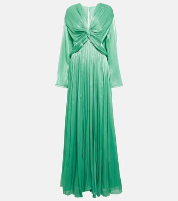 costarellos remi georgette gown in green