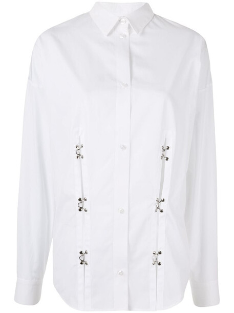 Boyarovskaya clasp-embellished shirt in white