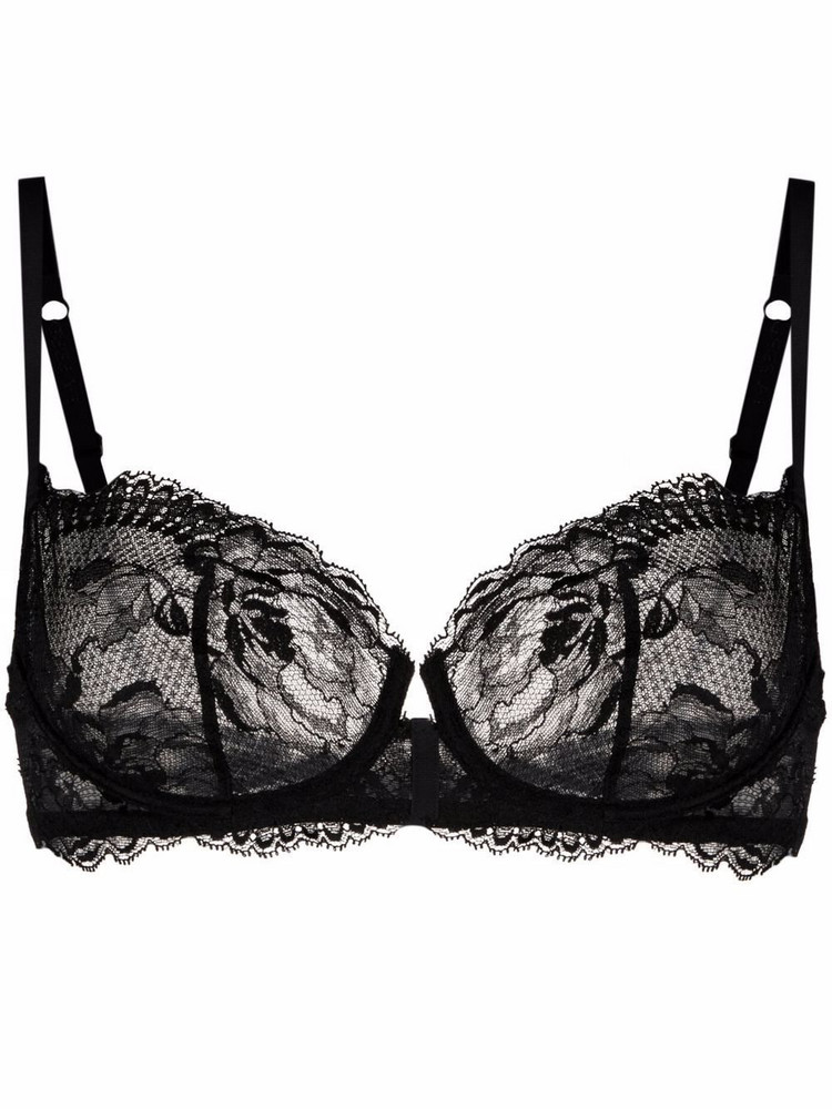 $328.00 Victoria's Secret Designer Collection Lace & Silk Slip M in black