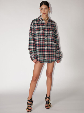DSQUARED2 Cotton Check Shirt in red / multi