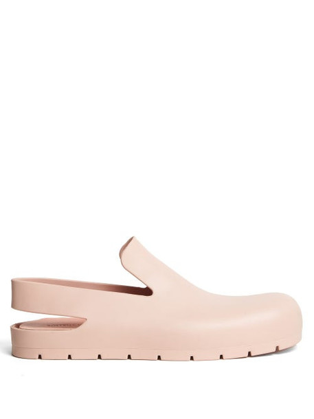 Bottega Veneta - Puddle Rubber Slingback Sandals - Womens - Light Pink