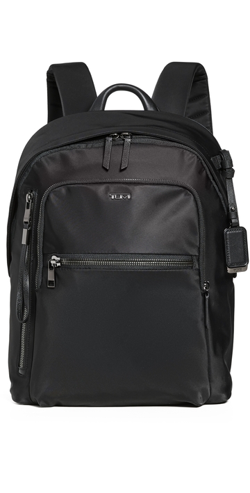 tumi halsey backpack black/gunmetal one size