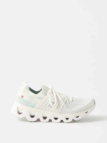 on - cloudswift 3 mesh trainers - womens - off white