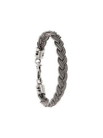 Emanuele Bicocchi woven chain bracelet in metallic