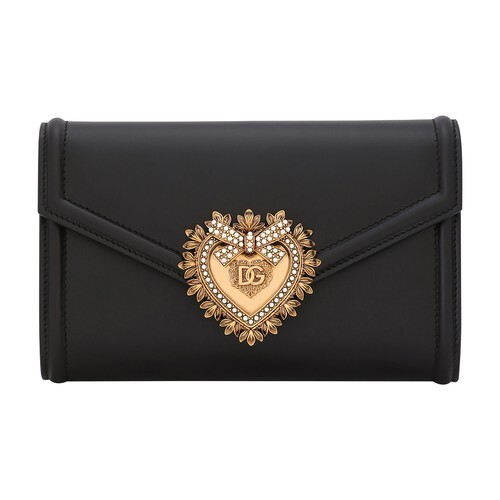 Dolce & Gabbana Calfskin Devotion mini bag in black