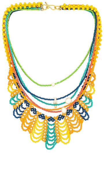 Mercedes Salazar And Far Away Necklace in Orange in multi