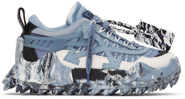 Off-White Blue & White Odsy-1000 Sneakers