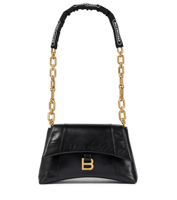 Balenciaga Downtown Small leather shoulder bag in black