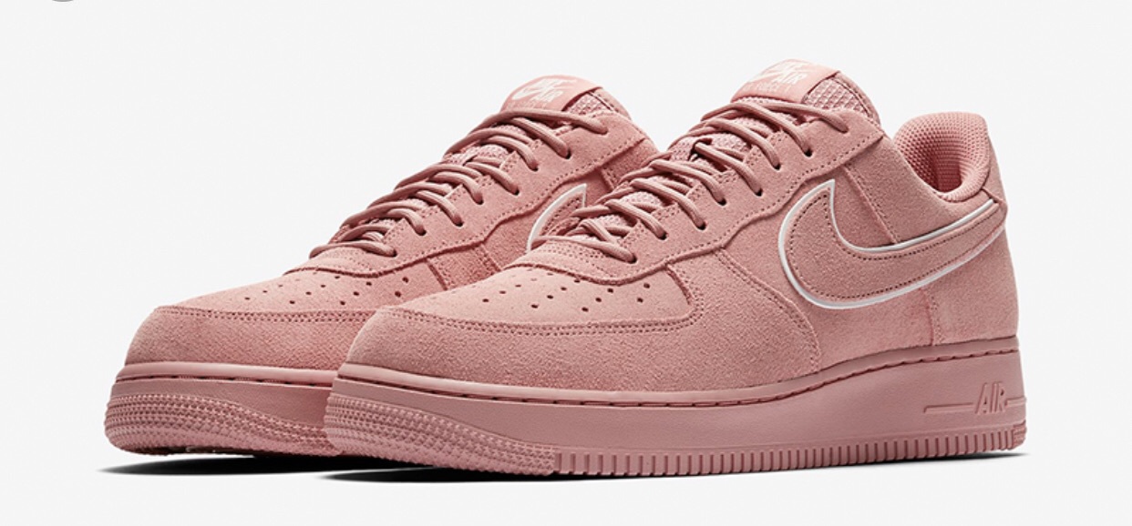 pink nike suede shoes
