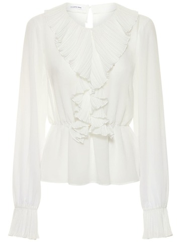 DESIGNERS REMIX Sanremo Fluid Blouse in ivory