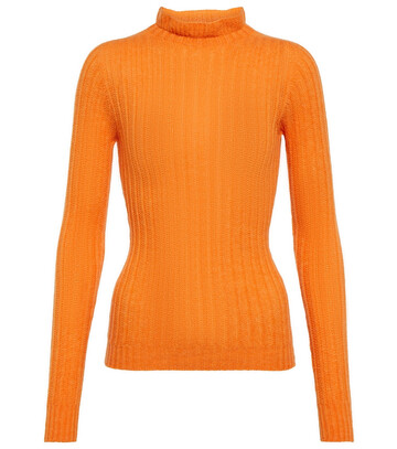 Philosophy di Lorenzo Serafini Mockneck wool and cashmere sweater in orange