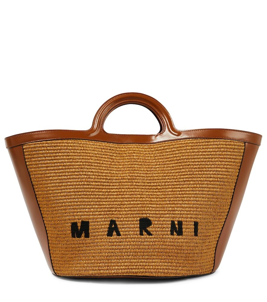 Marni Tropicalia Large tote bag in brown