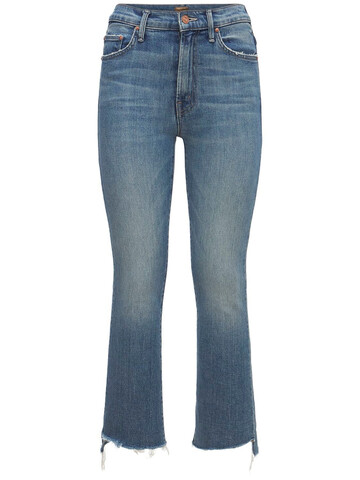 MOTHER The Insider Stretch Cotton Denim Jeans in blue