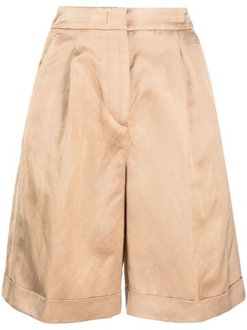 peserico high-waisted tailored shorts - neutrals