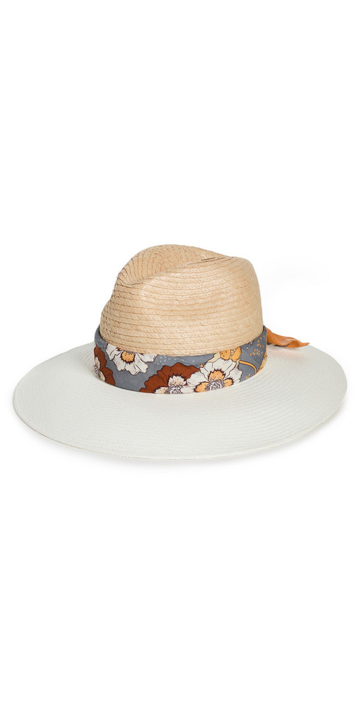 Freya Thimble Hat in sand / white