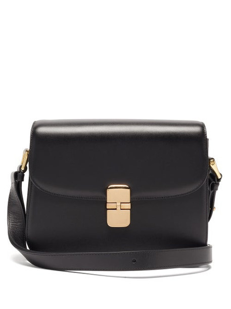 A.P.C. A.P.C. - Grace Large Smooth-leather Cross-body Bag - Womens - Black