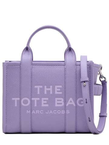 marc jacobs the small tote leather bag in lavender
