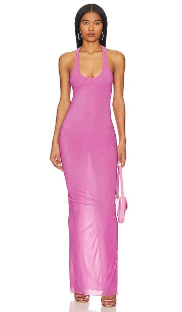 h:ours giada maxi dress in pink
