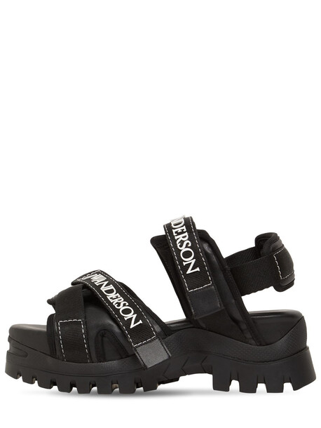 JW ANDERSON 50mm Chunky Strap Sandals in black