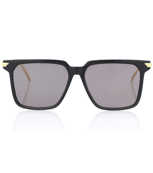 Bottega Veneta Square acetate sunglasses in black