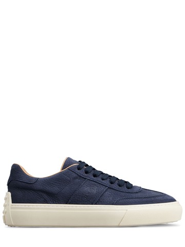 tod's suede low top sneakers in blue