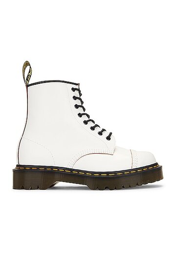 dr. martens made in england 1460 toe cap bex in white