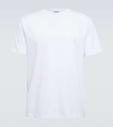 tod's cotton crewneck t-shirt in white