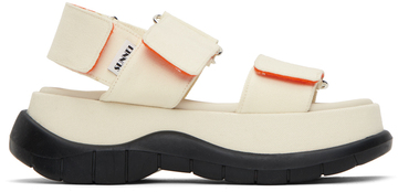 sunnei ssense exclusive white platform sandals