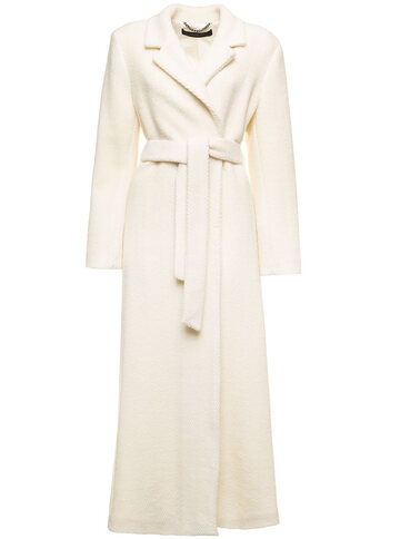 Federica Tosi Oversize Long Coat in white