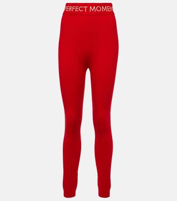 perfect moment bb wool leggings in red